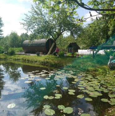 Монтаж бани-бочки №225 от 06.06.2019 в Великом Новгороде